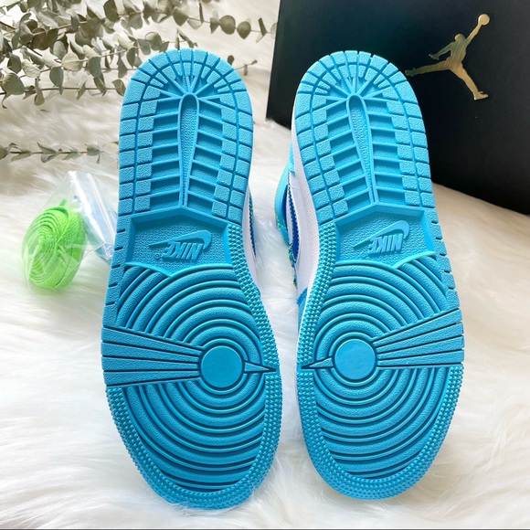 Nike Air Jordan 1 Mid SE Sprite Blue Women’s 6.5 New Y5 - Picture 12 of 16